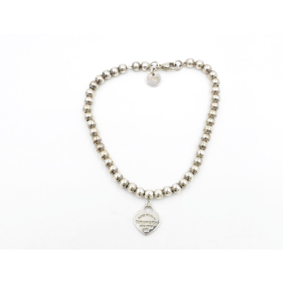 Tiffany & Co. Sterling Silver Return to Tiffany Heart Bracelet Dust Bag & Box - Picture 3 of 9